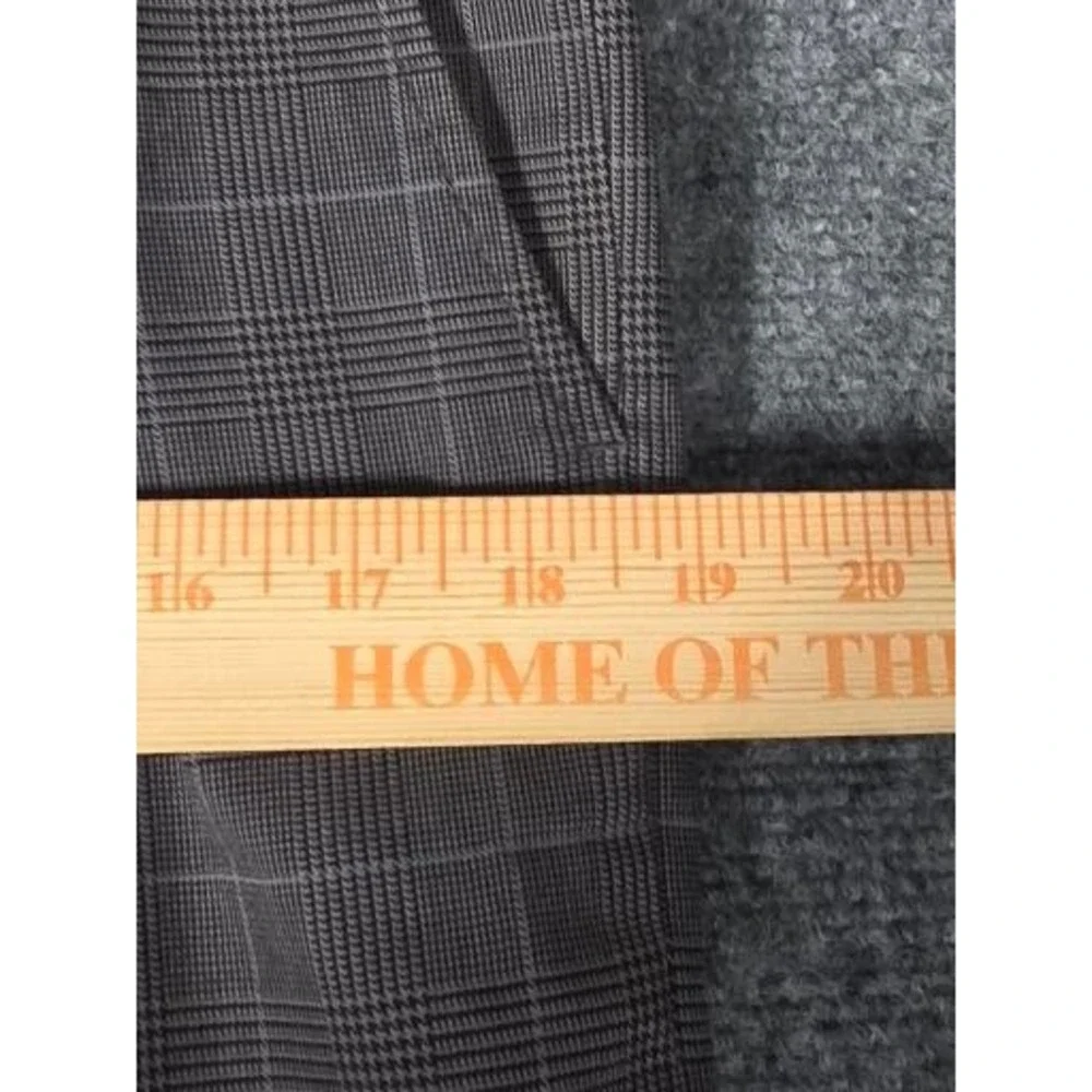 Banana Republic Mens Brown Glen Plaid Windowpane Cotton Dress Pants 32x34 Work‎